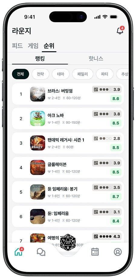 게임 순위 화면